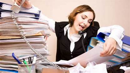 personne débordée de travail